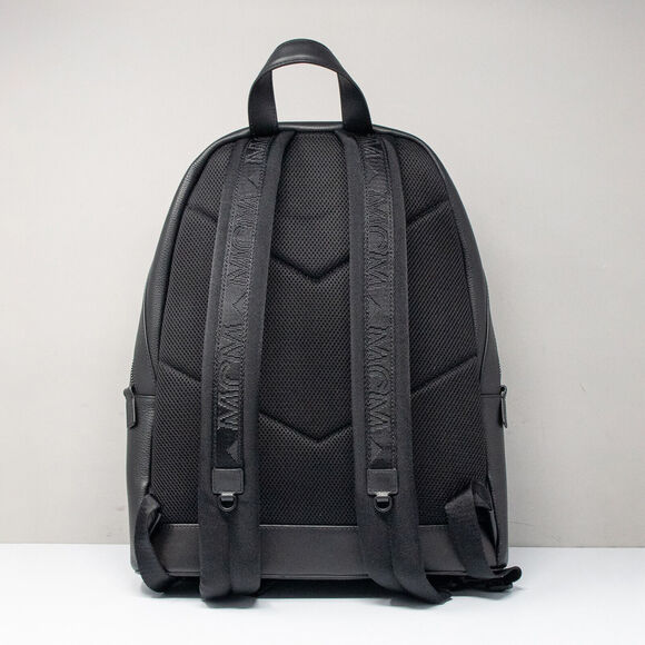 MCM Stark Black Leather Medium Backpack (MMKCAVE01BK001) - Picture 6 of 13